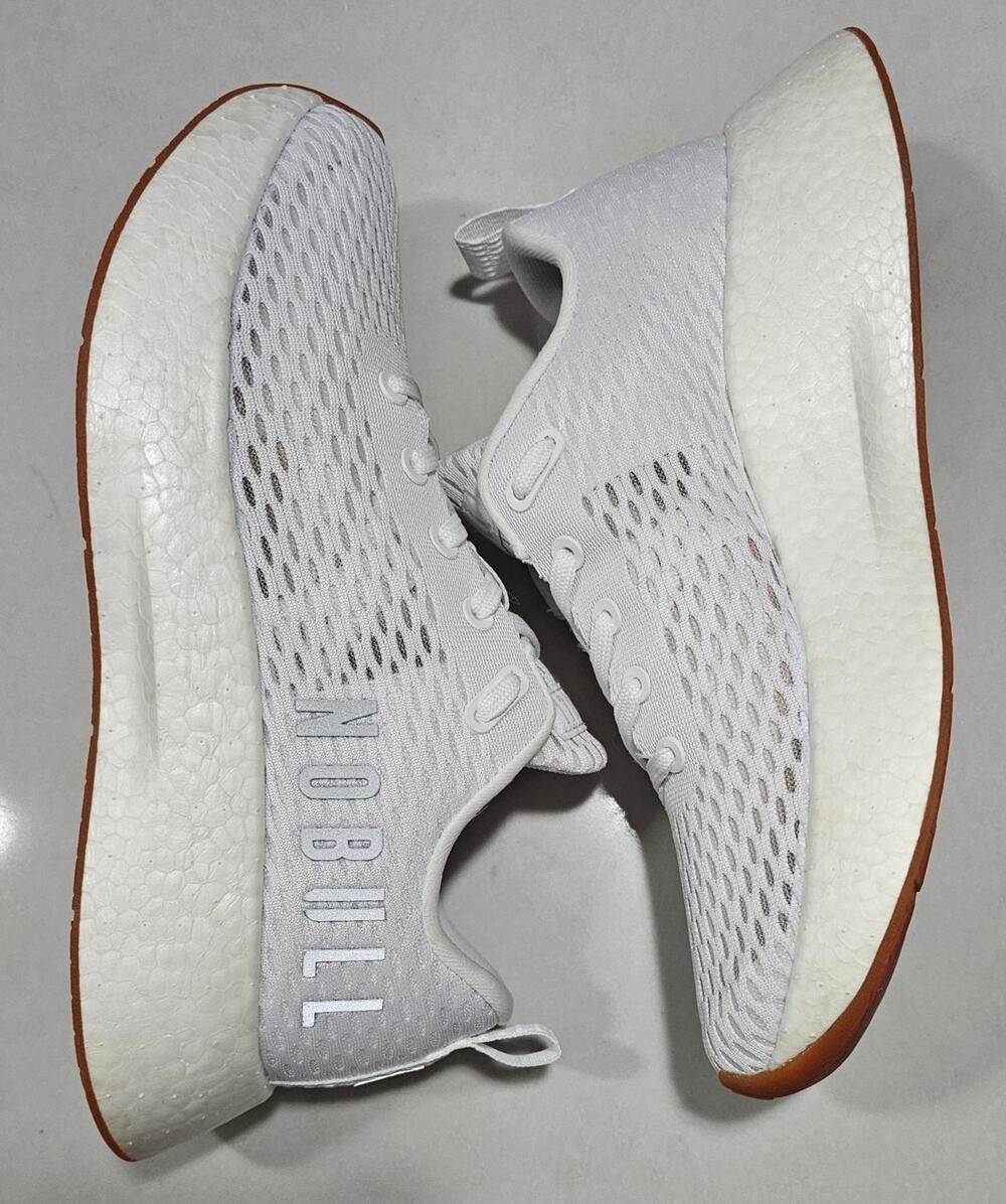 NOBULL Journey Shoes Mens Sz 7.5 / Womens 9 White Gum Athletic Sneakers